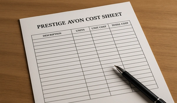 Prestige Avon Cost Sheet